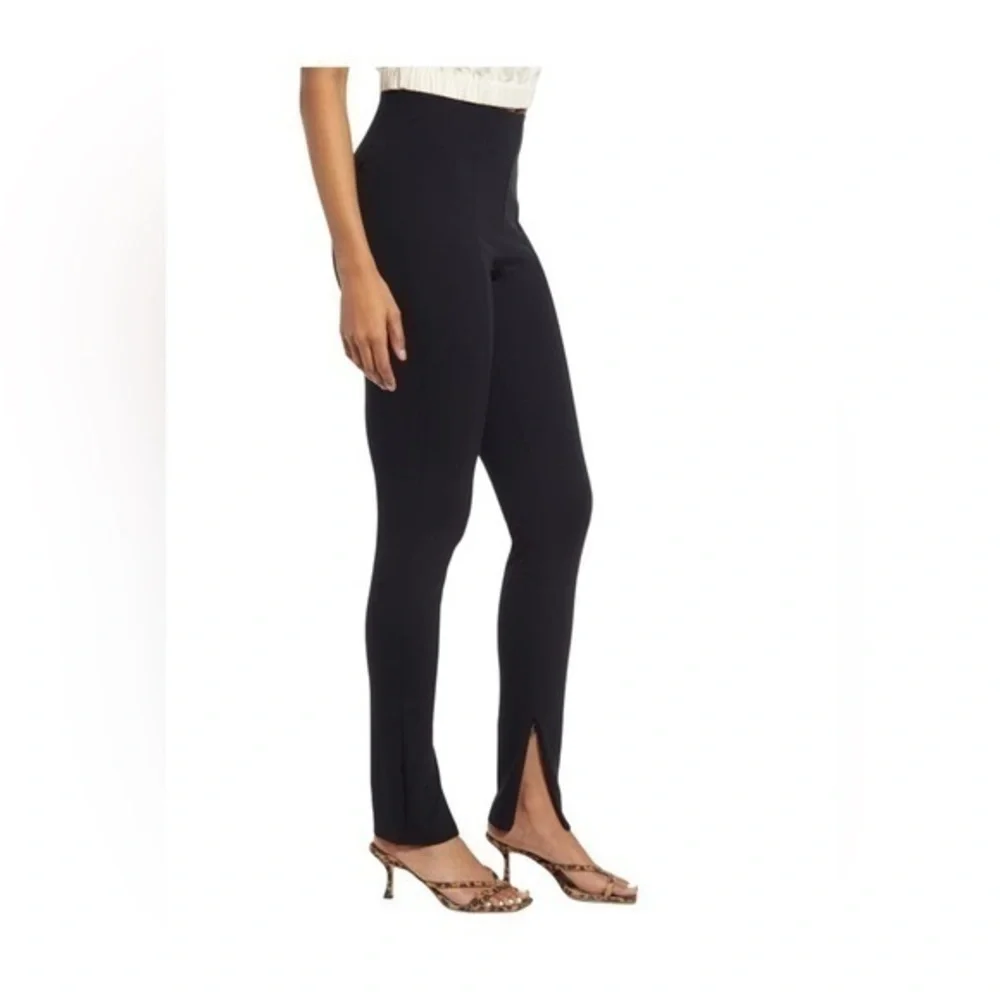 Open Edit Black Knit Split Hem Pants XXS NWT